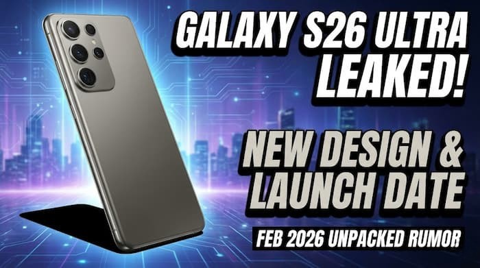 ମୋବାଇଲ୍ ବଜାରରେ ହେବ ବଡ଼ ଧମାକା: ବଦଳିଗଲା Galaxy S26 Ultraର ଲୁକ୍, ଫିଚର୍ସ ଜାଣିଲେ ଉଡିଯିବ ହୋସ୍! samsung