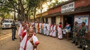 ବେଙ୍ଗଲ୍ ଭୋଟ୍: ହିଂସା ଭିତରେ ଲମ୍ବା ଲାଇନ୍; ପ୍ରଥମ ପର୍ଯ୍ୟାୟରେ ଭାରି ପଡିଲେ ଭୋଟର୍ ବେଙ୍ଗଲ୍ ଭୋଟ୍: ହିଂସା ଭିତରେ ଲମ୍ବା ଲାଇନ୍; ପ୍ରଥମ ପର୍ଯ୍ୟାୟରେ ଭାରି ପଡିଲେ ଭୋଟର୍